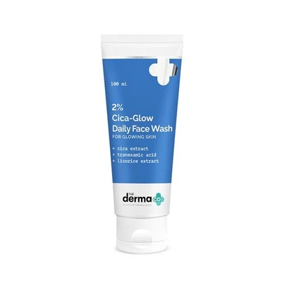 The Derma Co Cica Glow Daily Face Wash For Glowing Skin 100ml - Image 1 of 4