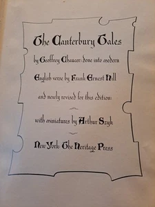 Geschichten von Chaucer Charles Cowden Clarke illustriert Arthur Syzk 1947 verboten - Bild 1 von 12