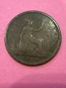 Un centavo Gran Bretaña 1868 - centavo del Reino Unido 1868 En - Imagen 1 de 2
