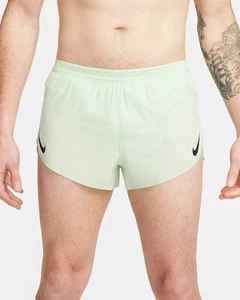 Nike Racing Aeroswift Dri-Fit Running Shorts 2" Brief Lined Mint Green Mens XXL - Picture 1 of 8
