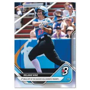 Delanie Wisz 2nd Walk Off Bandits - 2025 AUSL Topps AHORA - Tarjeta 15 - Imagen 1 de 2