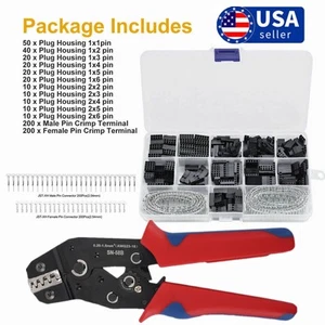 620 Stck. 2,54 mm Draht Jumper Gehäuse Pin Stecker & Klemmen Crimpzange Zange - Bild 1 von 12