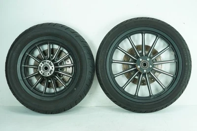 10 Harley Sportster XL883 Iron OEM Front & Rear Wheel Rim Tire 47875-09A 16" 19" Foto 1 de 4