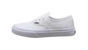 VANS Authentic True White Canvas Lace Up Little Boys Girls Sneakers Shoes - Picture 1 of 5