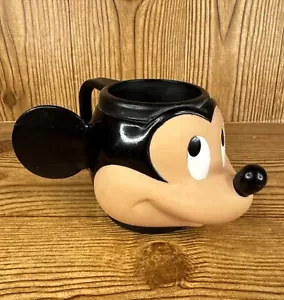 Vintage Applause Inc Disney Mickey Mouse Head Face Vinyl Plastic 3D Cup Mug - Picture 1 of 18
