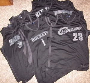 Authentic Swingman NBA Blackout T-Mac McGrady Houston Rockets jersey knicks tor  - Picture 1 of 2