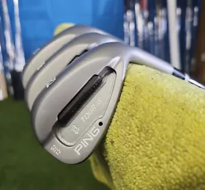 Ping Tour-W 3 Keil Set 52-56-60 Raw Finish Spine Aligned KBS CT95 C-TAPER SCHWARZ - Bild 1 von 11