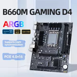 B660M B660 Motherboard Support for Intel Core 12 13 14Gen CPU LGA 1700 DDR4 M2 - Picture 1 of 5