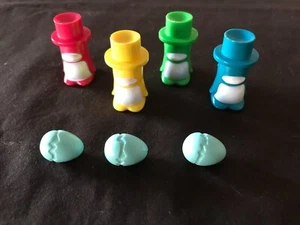 1986 Don't Wake The Dragon Board Game Replacement Pieces-Penguin pawns & Eggs! - Picture 1 of 4