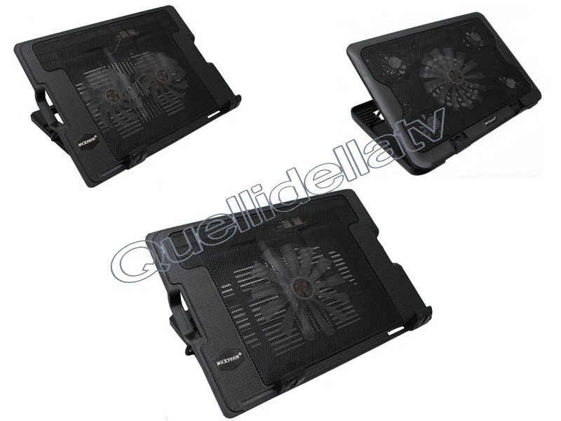 Base supporto raffreddamento per notebook pc portatile ventole 2 usb dissipatore - Immagine 1 di 1