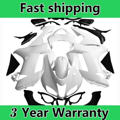 Fairing Kit For Kawasaki Ninja ZX6R 2007-2008 636 ZX600P Unpainted ABS Injection - Image 1 of 3