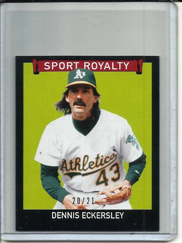 Dennis Eckersley 2009 Upper Deck Goudey Sport Royalty Black #20/21 - Image 1 of 1