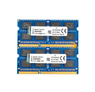 2 Stück Kingston 4GB 2RX8 PC3-10600S DDR3 1333Mhz Laptop-Speicher RAM SODIMM - Bild 1 von 4