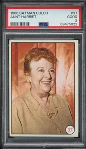 1966 Topps Batman Color Photo Aunt Harriet #37 PSA 2 - Picture 1 of 2