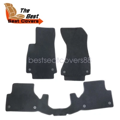 Floor Mats Carpet Replacement For 2018-2024 Audi A5 / S5 Sportback Velour Black - Image 1 of 4