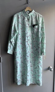 Vintage Lanvin Paris Dress Eiffel Tower Abstracted Print Long Sleeve 1980s - Picture 1 of 4