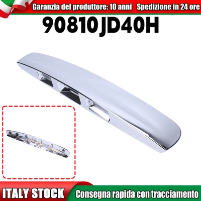 MANIGLIA CROMATA COFANO PORTELLONE BAULE POSTERIORE PER NISSAN QASHQAI J10 - Immagine 1 di 4