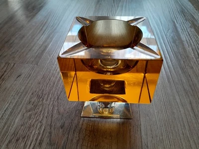 Aschenbecher - Bernsteinfarben - Glas - - Bild 1 von 2