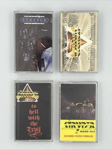 STRYPER 4 Cassette Lot Soldiers Under Command To Hell In God Against The Law - Picture 1 of 11