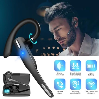 Wireless Bluetooth Headset Geräuschunterdrückung In Ear Kopfhörer Dual Mikrofon - Bild 1 von 4