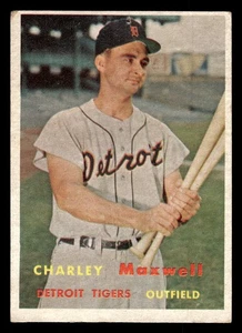 1957 Topps - Charles Maxwell #205 VG CREASE - Picture 1 of 2