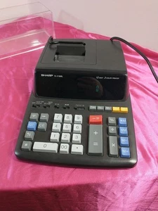 Sharp EL-2196BL 12-Digit Desktop Printing Calculator, Black - Picture 1 of 6