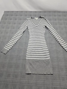Women's Riley & James Grey/White Vneck Sweater Dress Size Small Brand New - Picture 1 of 3