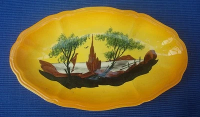 V71 Vide Poche Ravier Faïence Vallauris Albert Ferlay Création Décor Paysage - Photo 1/3