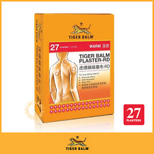 Tiger Balm Plaster Rd Warm 27 Plasters Muscular Back Pain Relief 10cm X 14cm