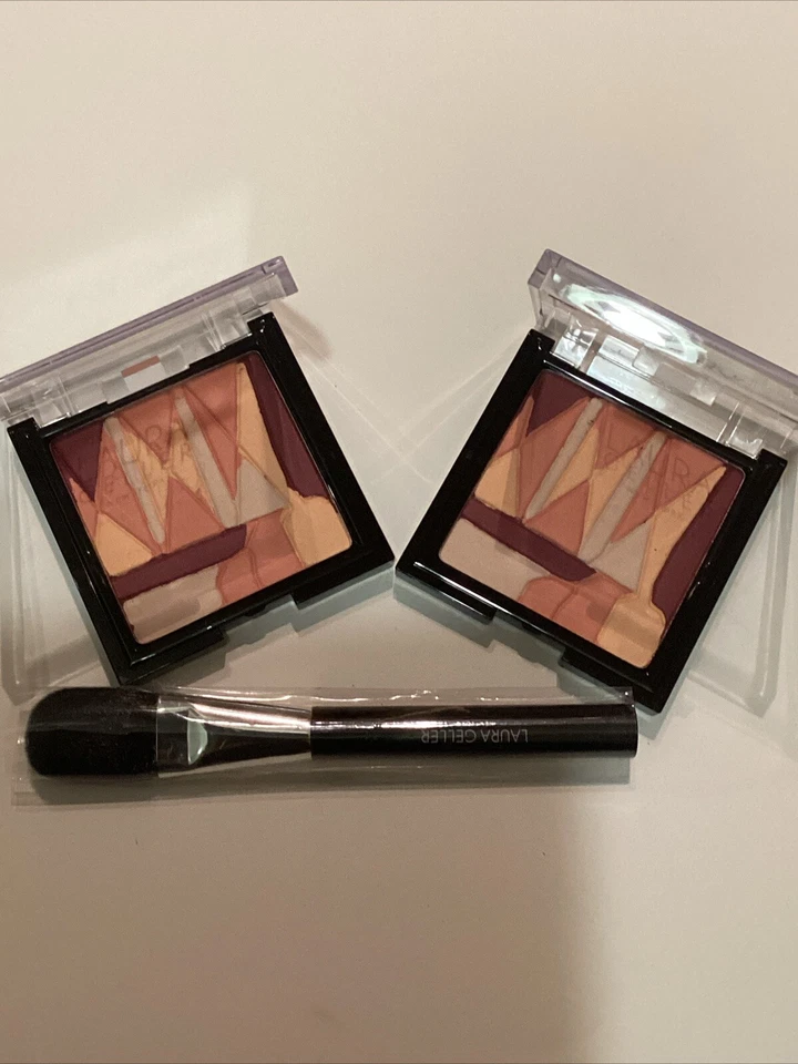 LAURA GELLER Artistry Blush (10g) - with Highlight, Peach, Plum, and Pink shades