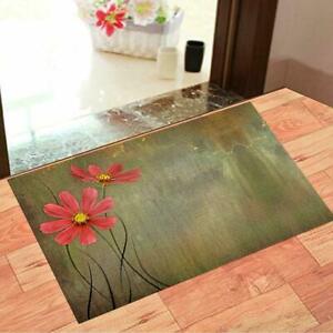 Doormat Multcolor Floral Of Nylon - 38 x 58 cm For Home Decor - Pack of 1 Pc
