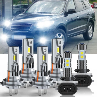 Kit de 6 bombillas LED y faros antiniebla H7+H7+881 para Hyundai Santa Fe 2007-2009 Foto 1 de 4