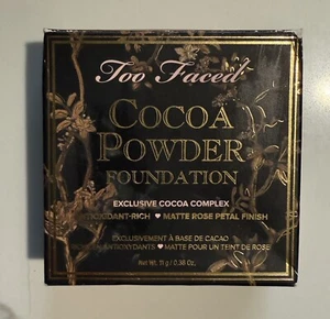 Too Faced Cocoa Powder Foundation Deep Tan 0.38 oz 11g NEW - Picture 1 of 4