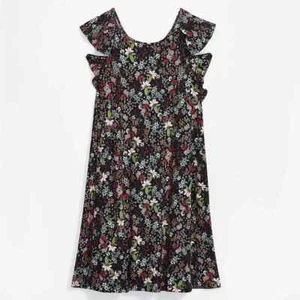 Nuevo con etiquetas Vestido Columpio Para Mujer Ann Taylor LOFT PETITES Estampado Floral Jardín Negro XSP - Imagen 1 de 11