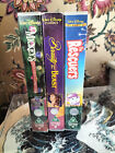 3 Disney VHS Tapes - Rescuers / Beauty and the Beast / Mickey