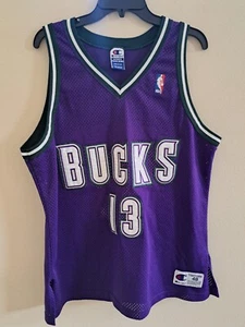  Champion Logo NBA Glenn Robinson Milwaukee Bucks Jersey Size 48 - Picture 1 of 7