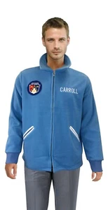 Carroll Shelby Ford Cobra Jacket Sweater Costume Fleece Blue Halloween Costume - Picture 1 of 7
