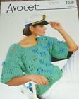 Original Avocet Rag Doll Knit Pattern Lady's Short Sleeve Square Neck Top 1036