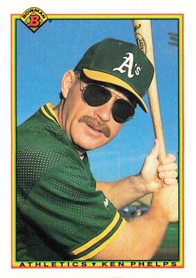 Ken Phelps #462 1990 Bowman Oakland Athletics - Image 1 of 2