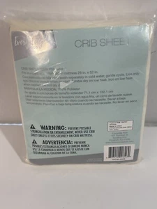 Everyday Kids Crib Sheet Cream  28"x52" New In Bag. - Picture 1 of 3
