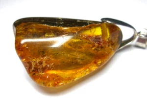 GENUINE BALTIC AMBER PENDANT - Picture 1 of 11