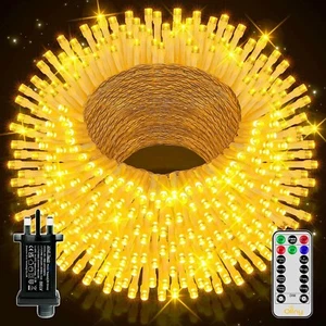 Mains Plug In Fairy String Lights 10-100M LED Xmas Party Garden Wedding Outdoor - Picture 1 of 28