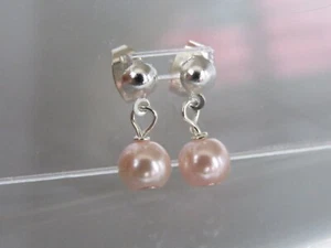 Pearl Earrings Ideal For Brides Bridesmaids Wedding Prom Grad Party - Picture 1 of 21