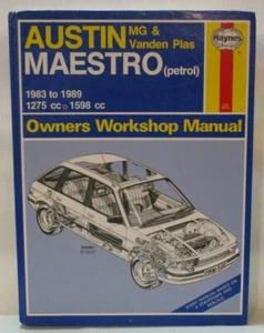 Haynes Austin Maestro MG & Vanden Plas 1983-1989 Owners Workshop Manual - 594 - Picture 1 of 7