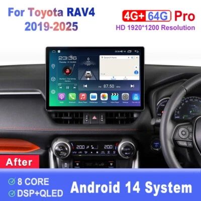 13.1 inch Screen Android Car Radio For Toyota RAV4 2019-2025 Carplay Head Unit - Image 1 of 4