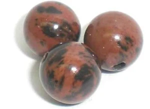 Mahagoni - Obsidian. Perlen. 6mm. Strang - Bild 1 von 1