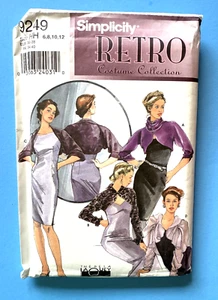 Patrón Simplicity #9249 Misses RETRO ENCOGIMIENTO DE HOMBROS Talla 6-12, sin cortar, 2000 - Imagen 1 de 1