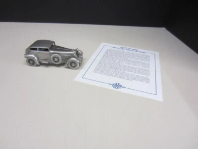 Lot #18 Danbury Mint 1930 BENTLEY BARNATO Speed Six Pewter Classic Cars of World - Image 1 of 4