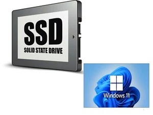 256GB SSD 2.5" SATA Hard for Drive Laptop, Desktop with Windows 11 Installed - Picture 1 of 7