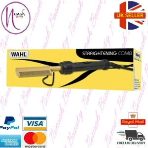 Wahl Afro elektrischer Heißbegradigungs-Elektrokamm, gold/schwarz - Bild 1 von 5